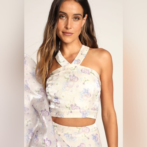 LULU’S Gorgeous Entrance Lavender Two Piece Maxi Dress - Picture 2 of 7